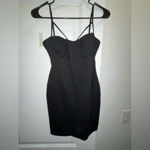 ZARA black corset style dress